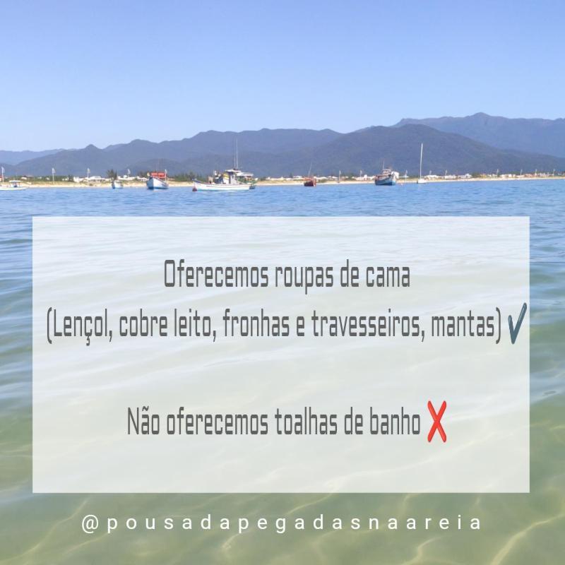 Pousada Pegadas Na Areia Palhoça Exterior foto